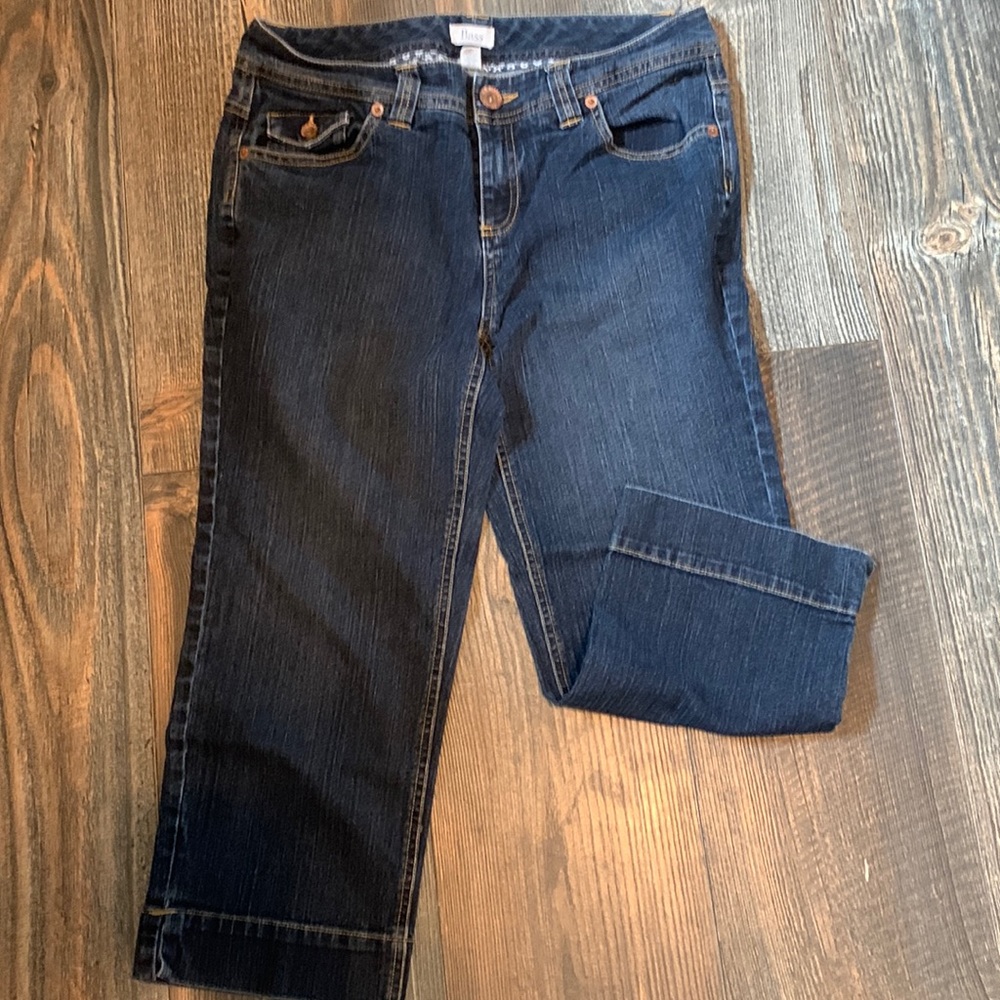 Dark Wash Jean Cropped Pants Bass Size 6